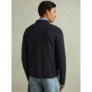 REISS RIVERS Knitted Zip Through Jacket